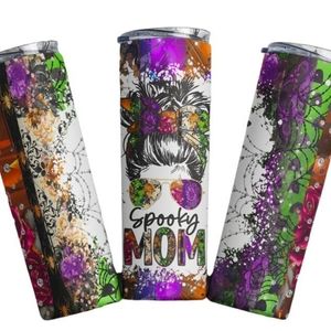 Spooky Mom 20oz Tumbler | Skinny Tumbler | Tumbler Cup| Halloween Tumbler